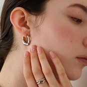 6/19(金)21時新作発売*stainless ツートン ピアス