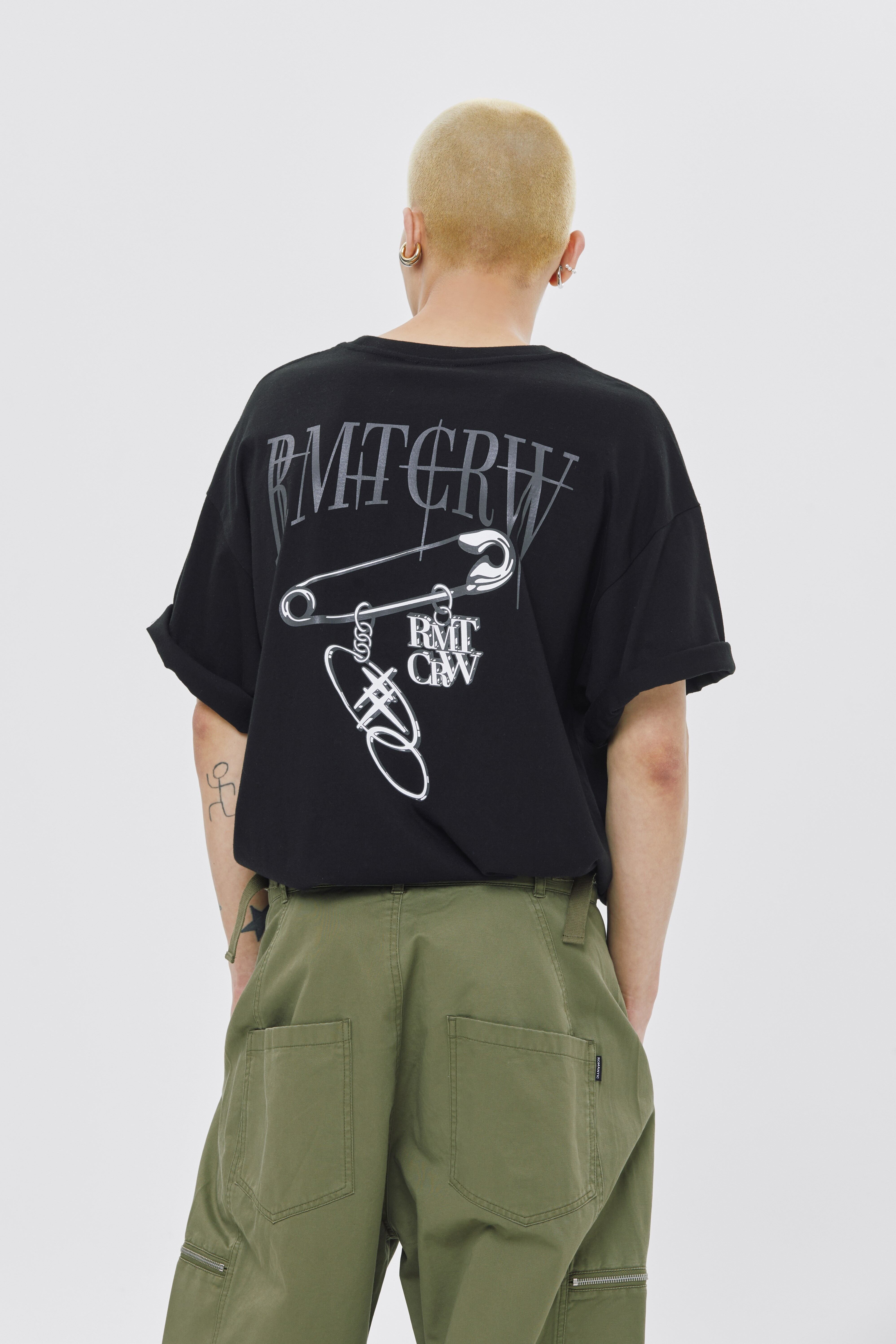 ROMANTIC CROWN ♥SILVER CLIP PENDANT TEE SHIRT/追跡付 SILVER CLIP PENDANT TEE SHIRT_BLACK | ROMANTIC CROWN