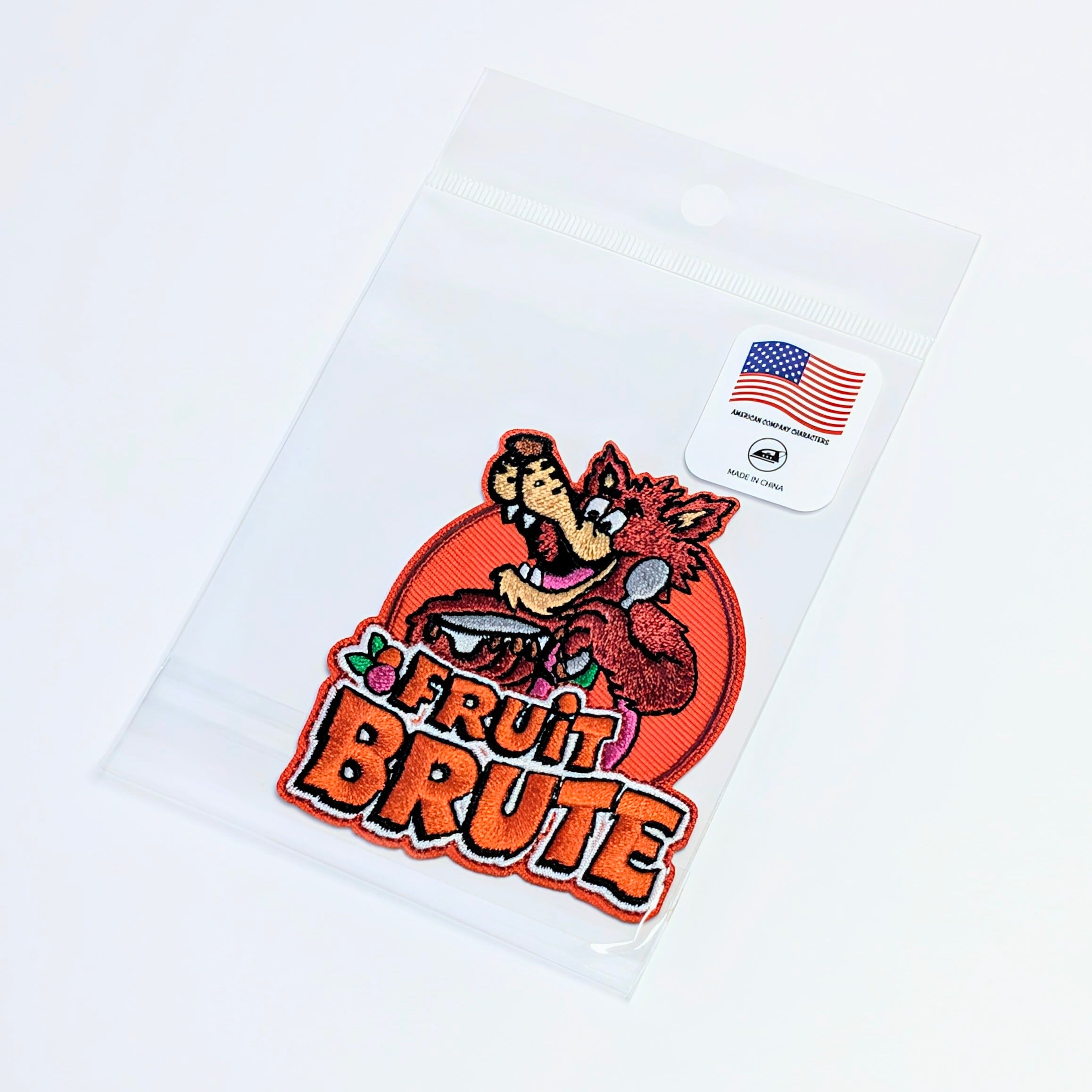 送料無料！ ★刺繍アイロンワッペン★【 Fruit Brute（フルーツ・ブルート）】General Mills / HALLOWEEN限定 モンスターシリアル / ワッペン / PATCH〚アメリカン雑貨 アメトイ〛