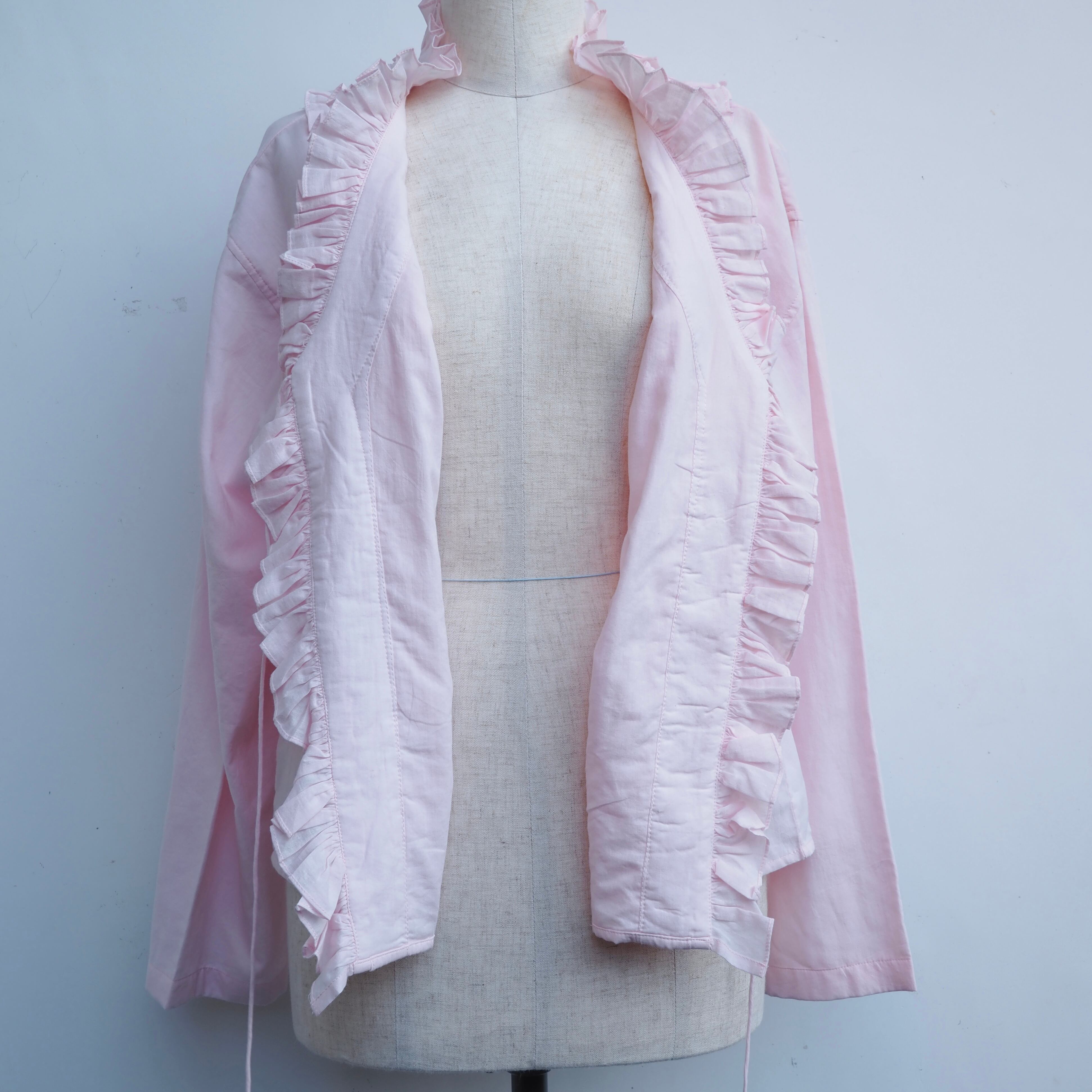 BUNON/Double Frill Cape/フリルケープ(black・ecru)