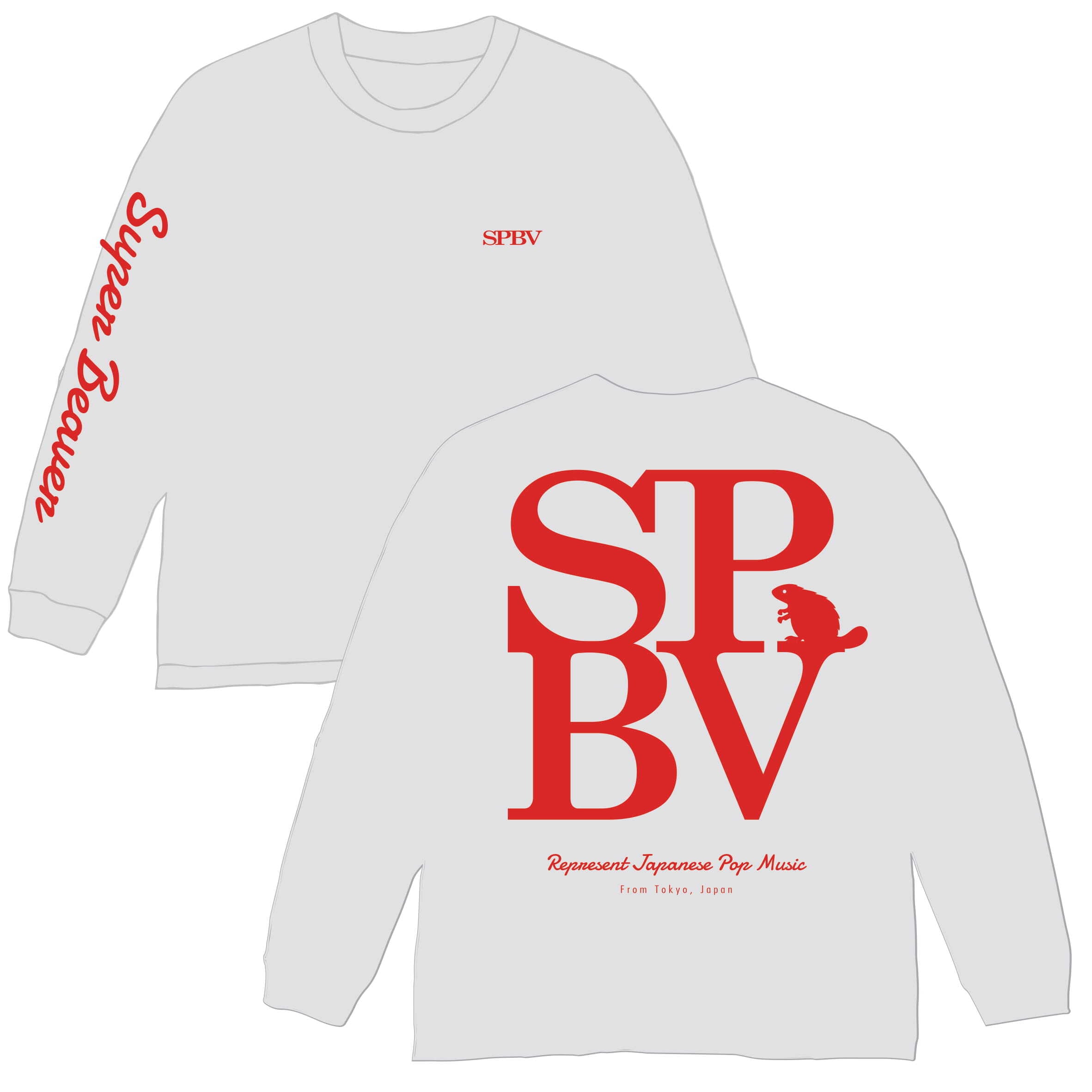 ORIGINAL WIDE L/S T-Shirt【ホワイト】 | SUPER BEAVER OFFICIAL WEBSTORE