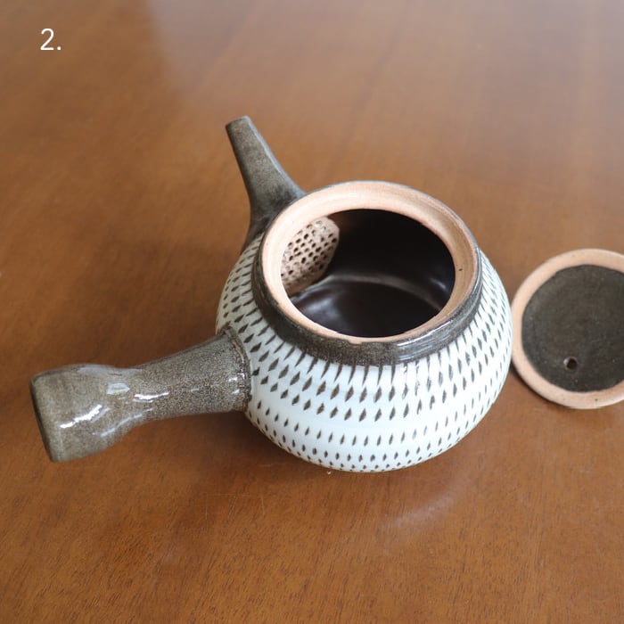 小石原焼 蔵人窯 急須 飛び鉋 Koishiwara-yaki Pot Tobikanna #102