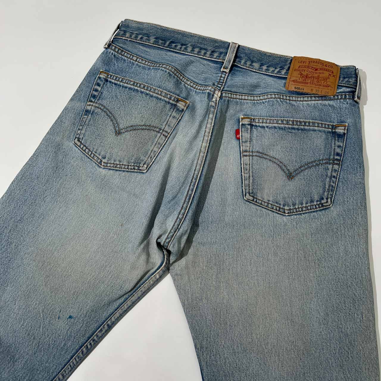 希少 90s USA製 Levis リーバイス 501XX サークルR blank tab ブランク 