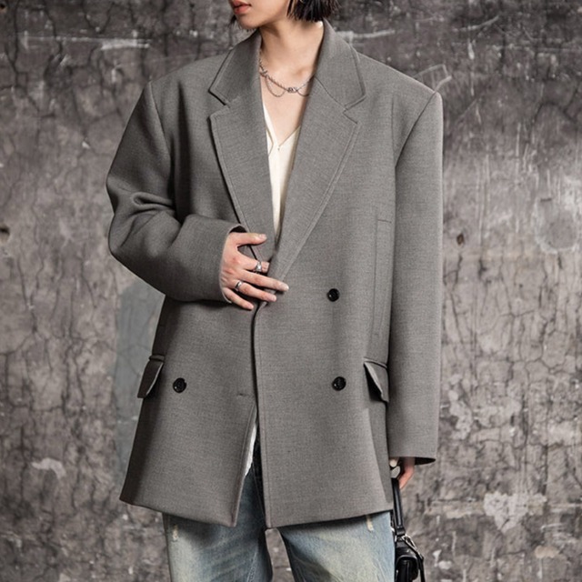Oversized masculine blazer A00074