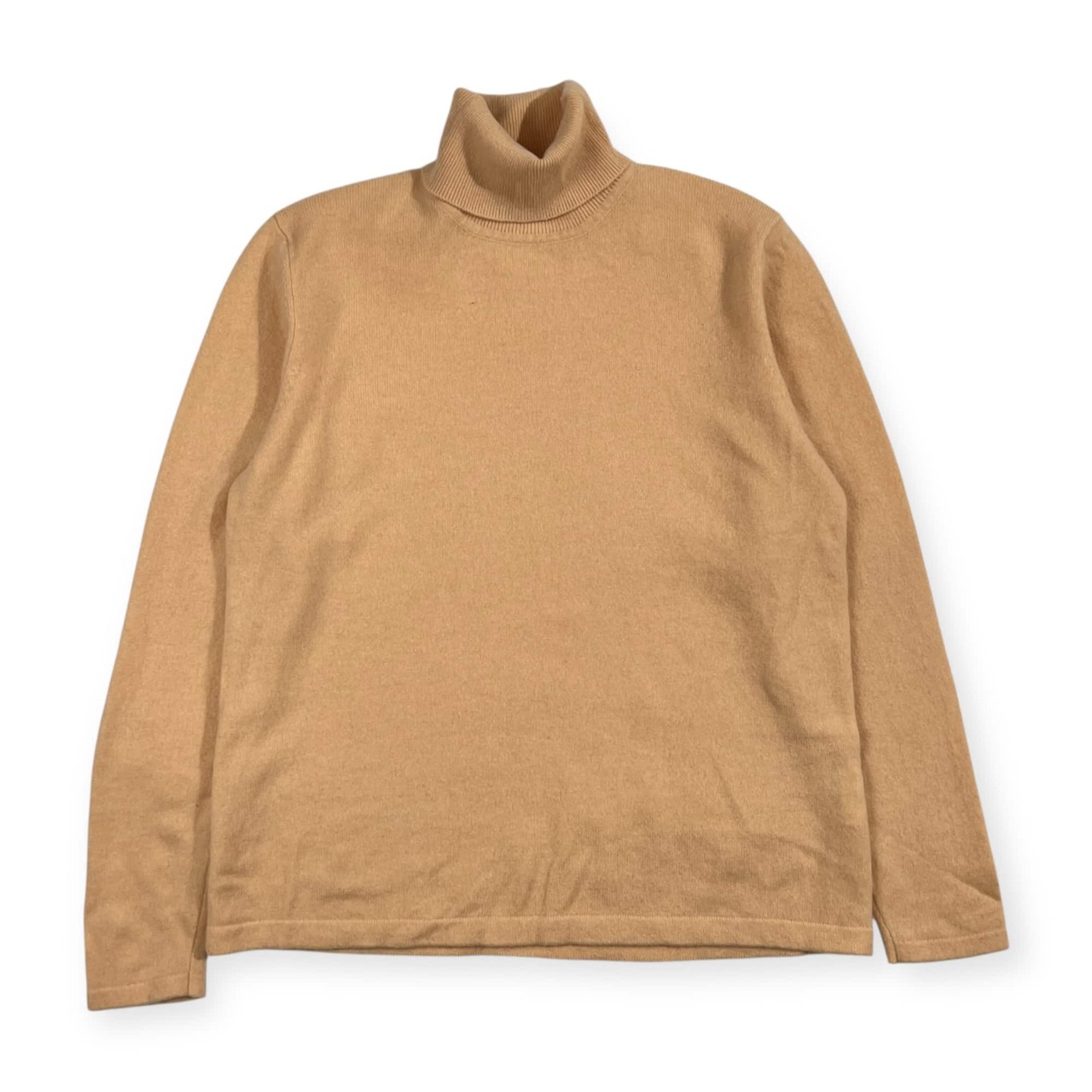 カシミヤ100% ARUVIX ラルヴィクス タートルネック ニット セーター L/クリーム レディース