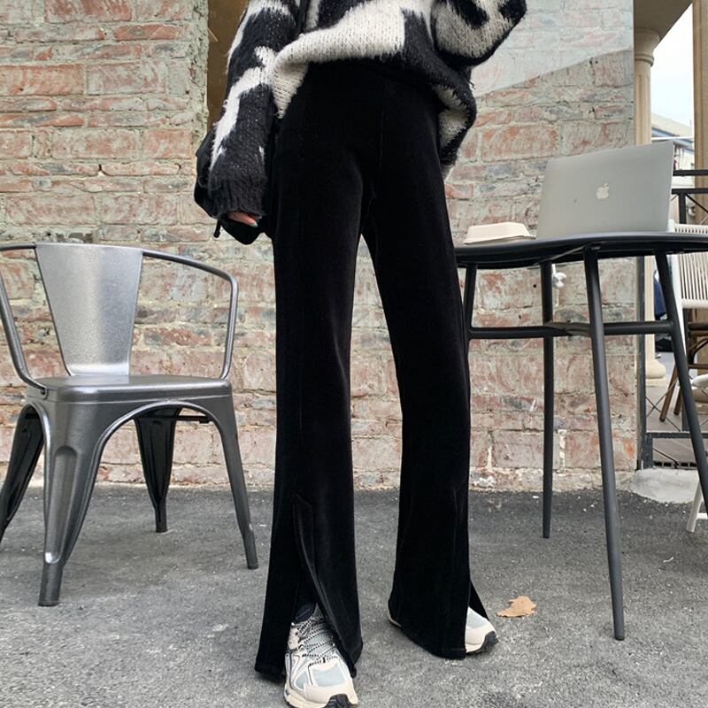 スプリングオータムパンツ ベルベットルーズ レッド 春物 秋物 スーパーモール54257297860