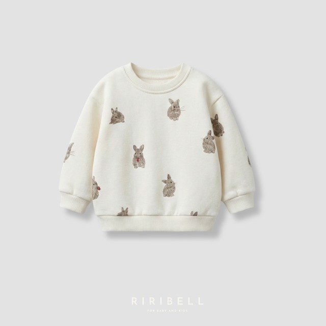 【STUDIO BOHEME】BART SWEAT-SHIRT - ECRU / RABBITS / 18M,24M