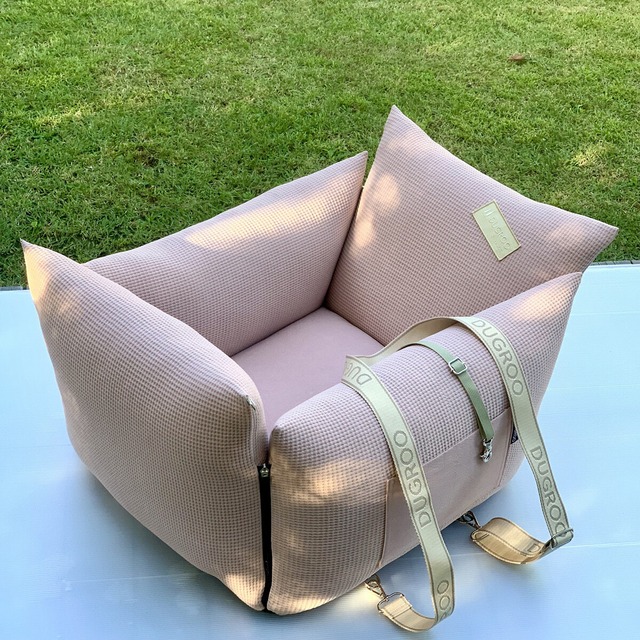 All-Round M Driving Kit【Baby Pink】with shade / Dugroo / Dog Car Seat / 日本未入荷