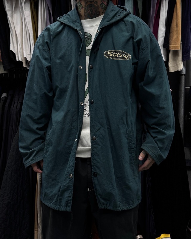 80’s~90’s old stussy Nylon Coach Jacket “黒タグ”【高円寺本店】