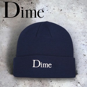 ◆DIME MTL Classic Wool Beanie クラシックロゴ インディゴ ニットキャップ ニット帽 ビーニー
