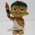 富士銀行　ボクちゃん　ソフビ貯金箱　昭和レトロ　ギリシャ 聖火 [#7]