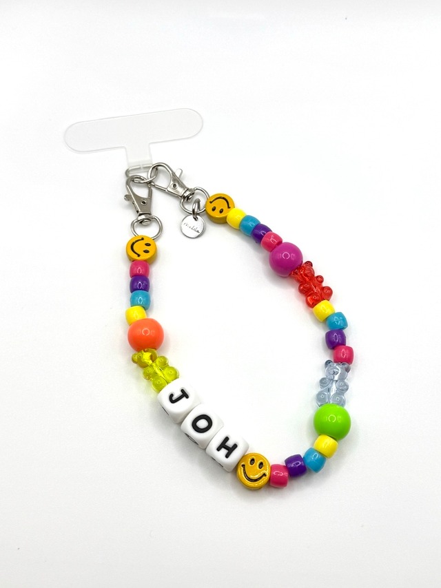 名前入り　スマホストラップ　New