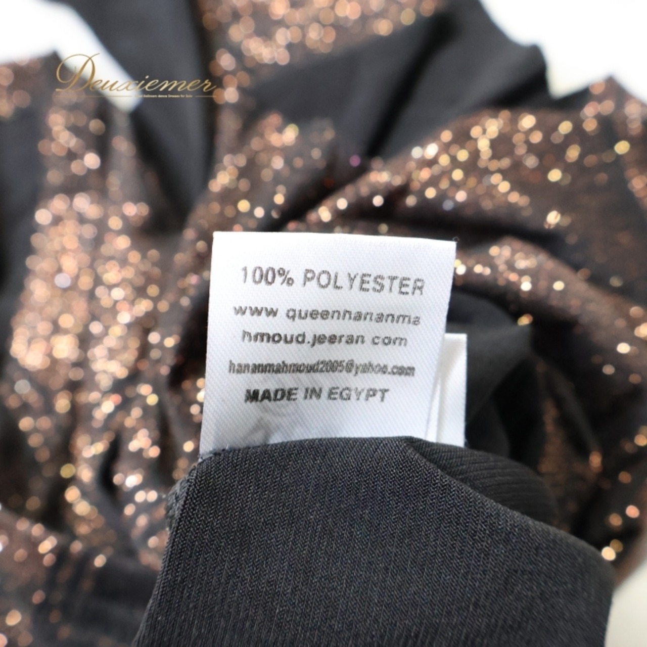 ベリーダンス 衣装 スカート ブラック系 クイーン Queen ヒップスカート フリル 黒 茶 練習 レッスン 伸縮 ストレッチ かわいい エジプト製 ラメ キラキラ ダンス衣装 華やか ブロンズ 模様 柄 ブラウン系