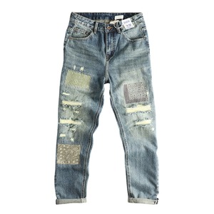 アメリカン ダメージパッチワークデニム　S2279