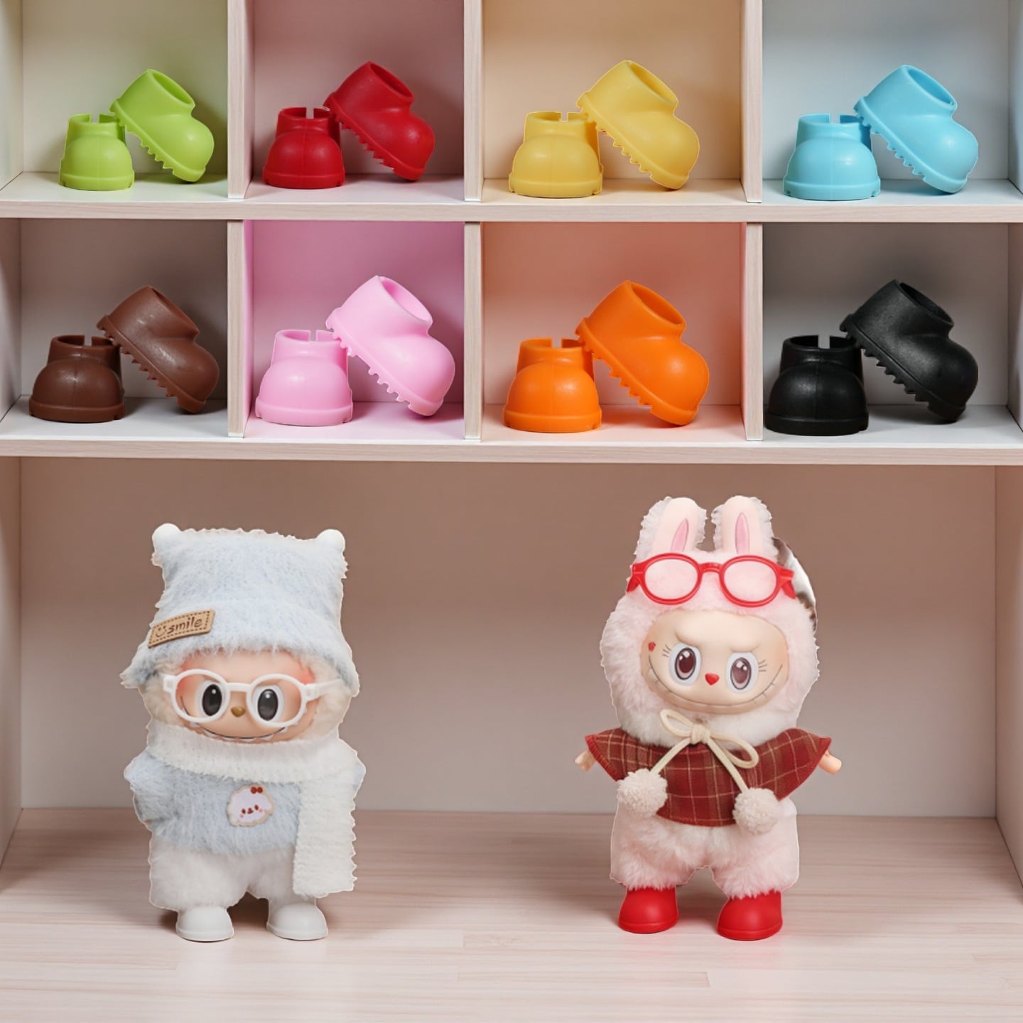 抽選販売】Labubu1-3代用 シューズ カラフル おしゃれ 靴 ショート