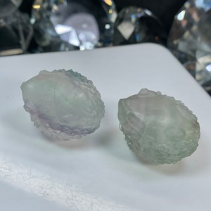 8.可愛いフローライトハリネズミさん☆ペアセット