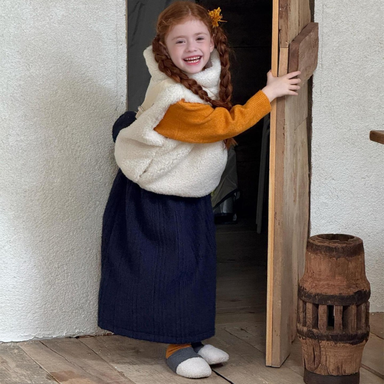 冬ボアハイネックベストORレトロラシャスカート