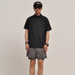 ライトウェイト・ジップ・アクティブTシャツ A2099