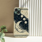 受注生産 iPhoneケース 三日月と雲のクラシック星図｜星図アート STAR052C