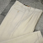 FAIRFAX 2tuck linen slacks ivory