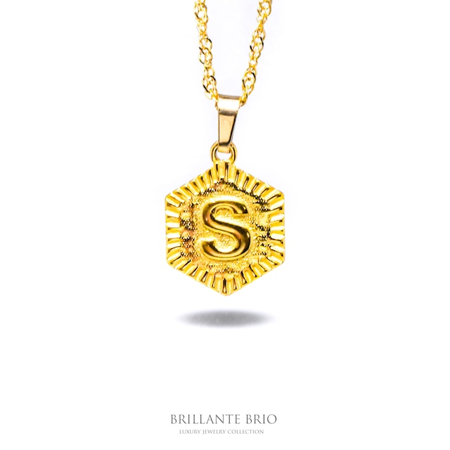Initial6 coin  necklace S
