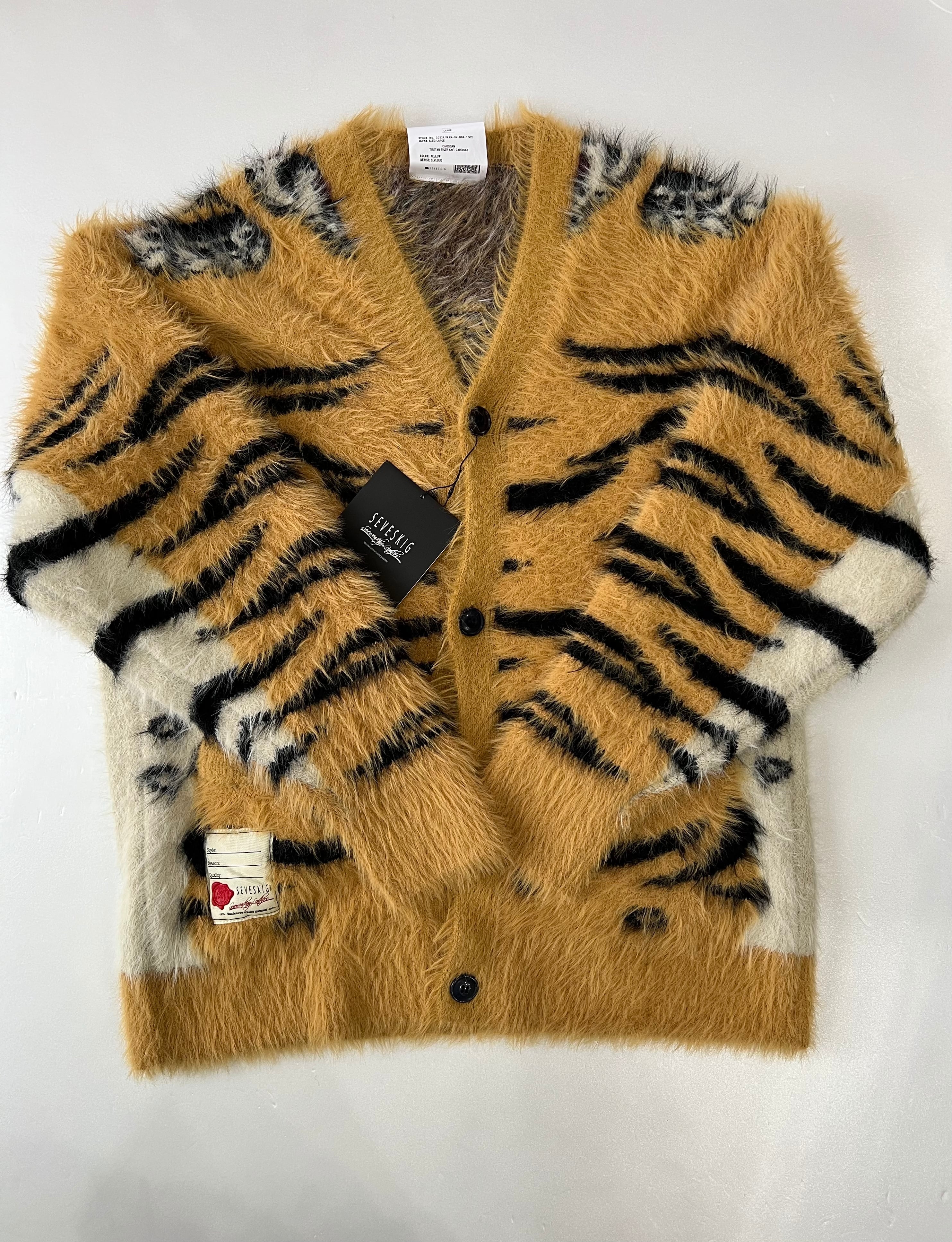 seveskig Tibetan Tiger Knit Cardigan | 360