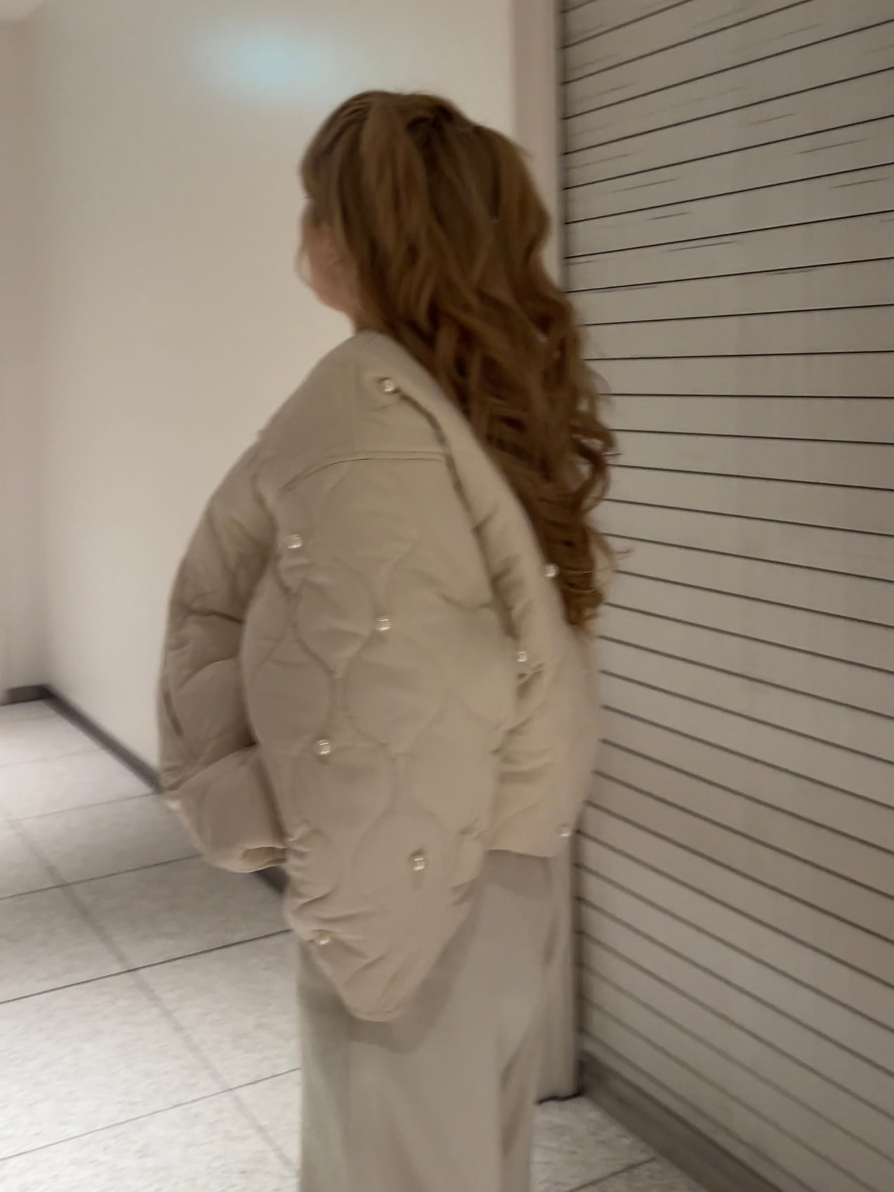 MARRY ME フリルノーカラージャケット アイボリー MARRYME BIG PEARL JACKET | MARRY ME.official