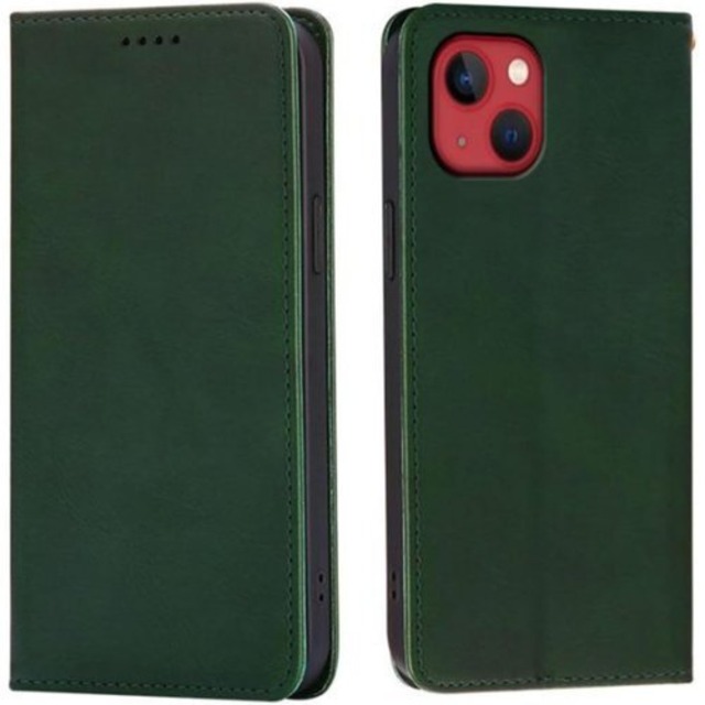 Top HGSM iPhone 13 ケース 手帳型 iPhone 13 ケース カバー スマホケース iPhone 13 アイフォン13/あいふぉん13/いphone13/アイホン13 6.1インチ対応 保護ケース 内蔵マグネット開閉式 カードポケット 折り畳み式 横置き機能 便利 耐衝撃 携帯ケース レトログリーン 3620