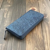 エレファント 長財布 クリスタルブルー