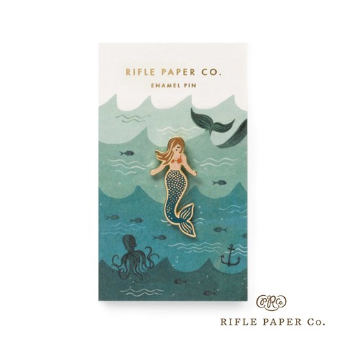 【10時までのご注文で当日出荷】ライフルペーパー ピンバッジ マーメイド Rifle Paper Co. rpc-123