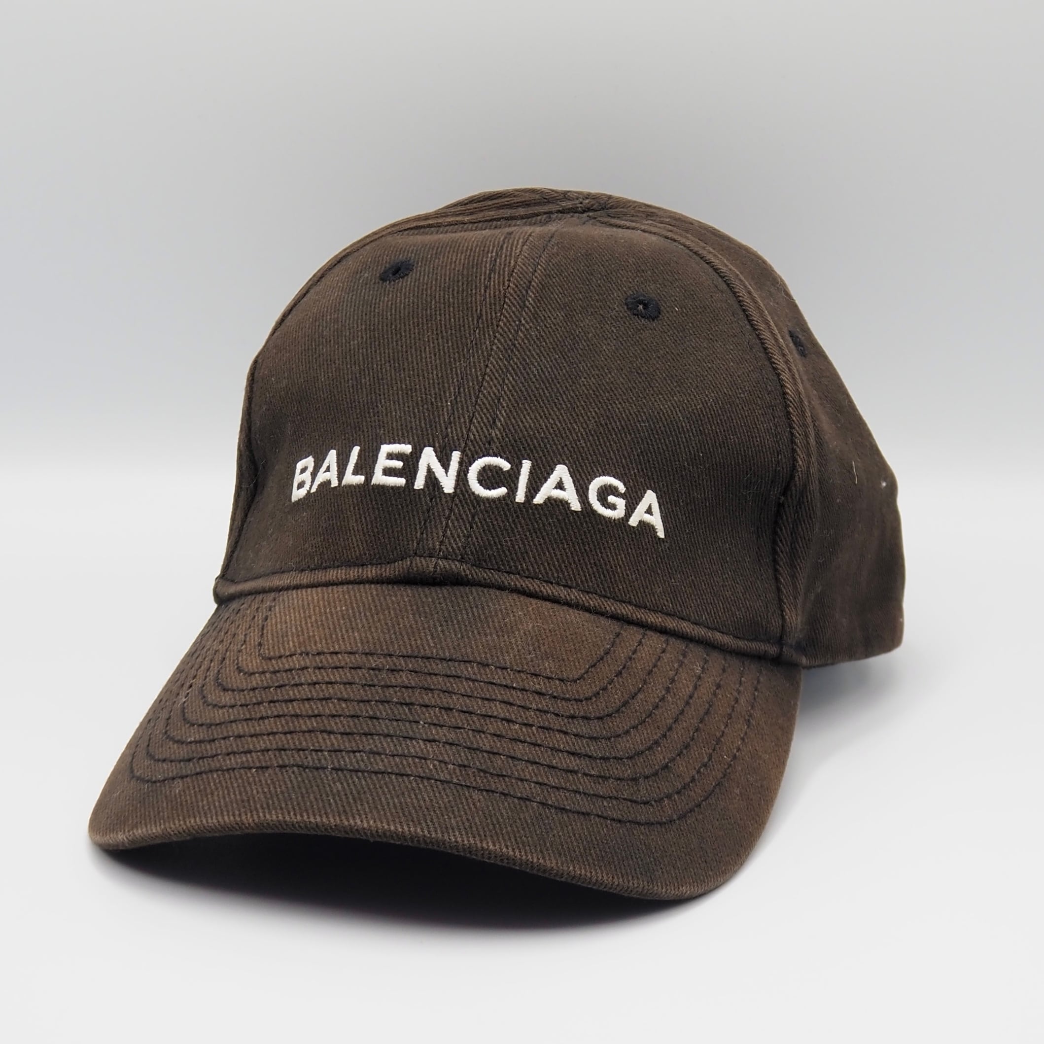 12/27掲載 BALENCIAGA ロゴ キャップ カーキ バレンシアガ