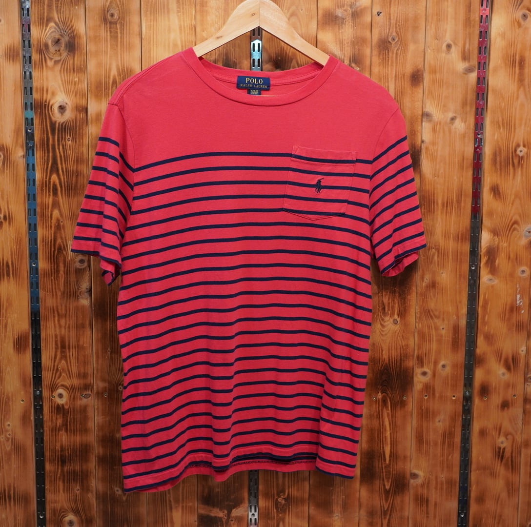ralphlauren ボーダー Tシャツ ボーイズXL(メンズS位) ラルフローレン