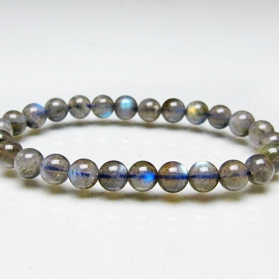 ラブラドライト ブレスレット 7mm 一点物 メール便可 [M便 1/10] 111-44809