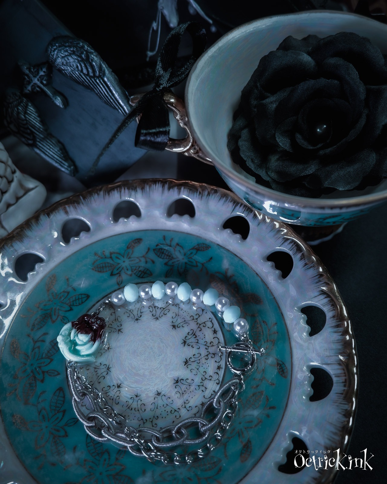 【LAST 1】KRAKEN・Bubble Яose chocolate mint ブレスレット