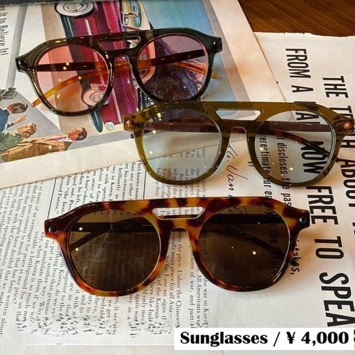 TOPANGA Accessory Bicolor Grandpa Boston Sunglasses　3types