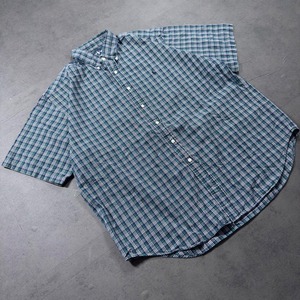 90s Ralph Lauren Plaid S/S shirt BLAKE L 古着