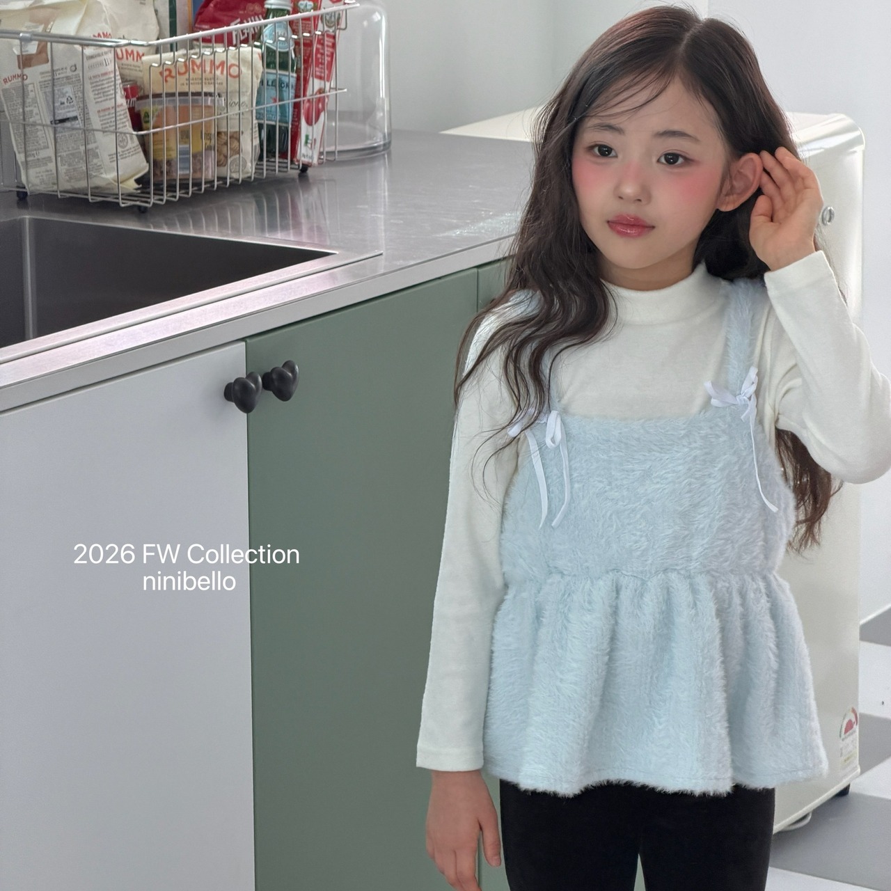 ニニベロ / ninibello / スノーフレークビスチェ / 韓国子供服 / キッズ / 26winter〖取寄〗*XS~XXL*