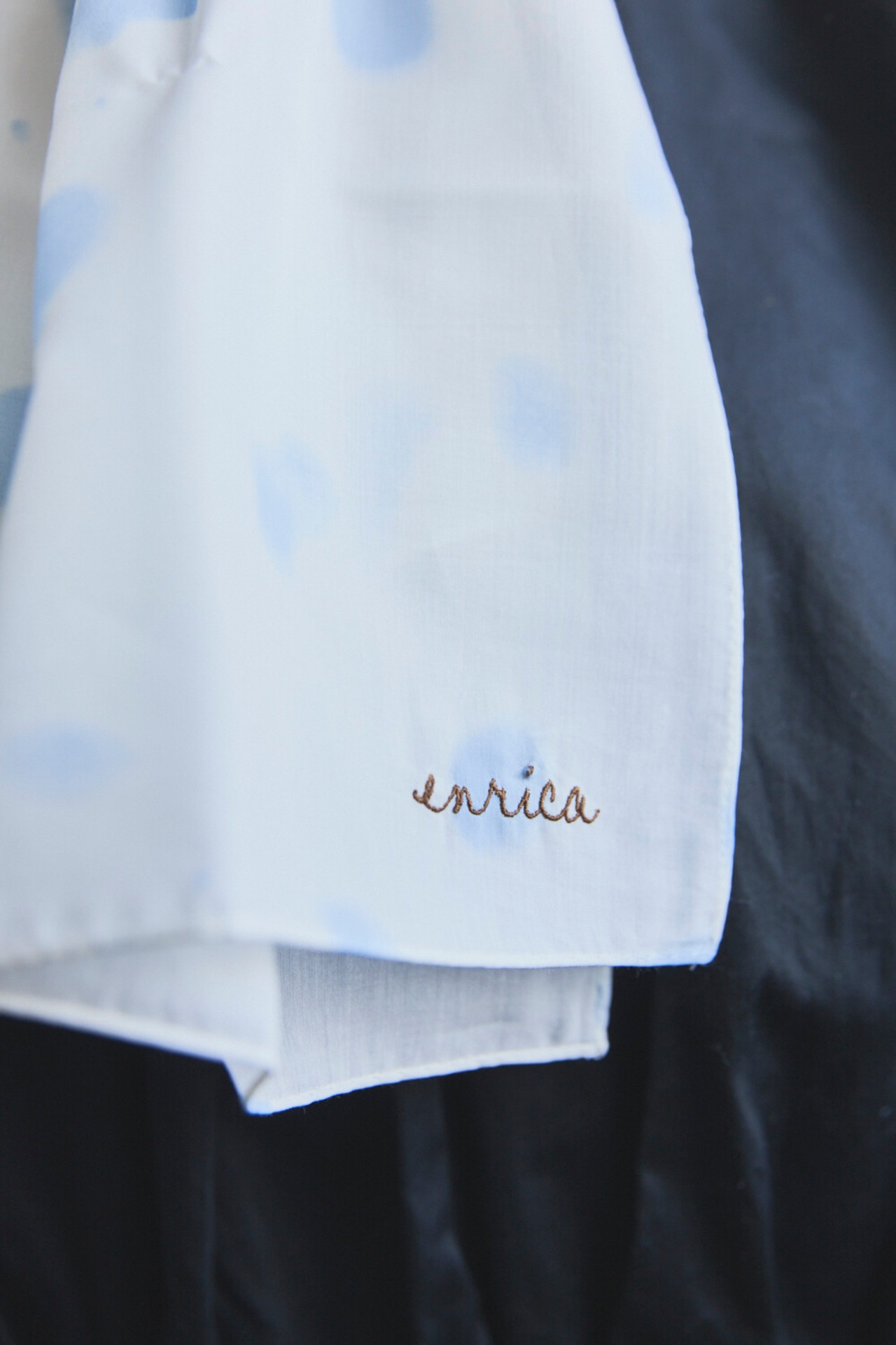 【mottainaiネッカチーフ CLOUD BLUE×綿】vol.6_enrica