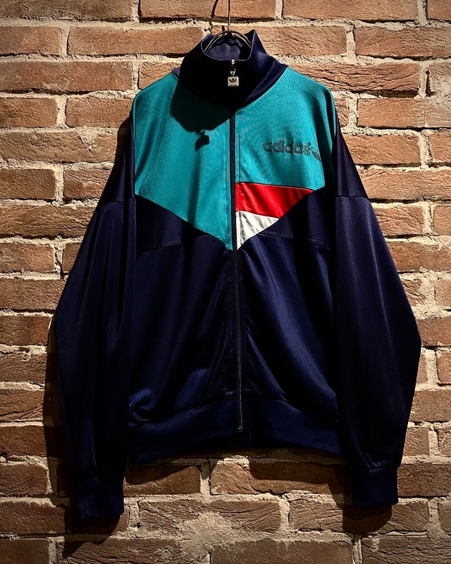 【Caka act3】80’s “adidas” Color Switching Vintage High Neck Track Jacket