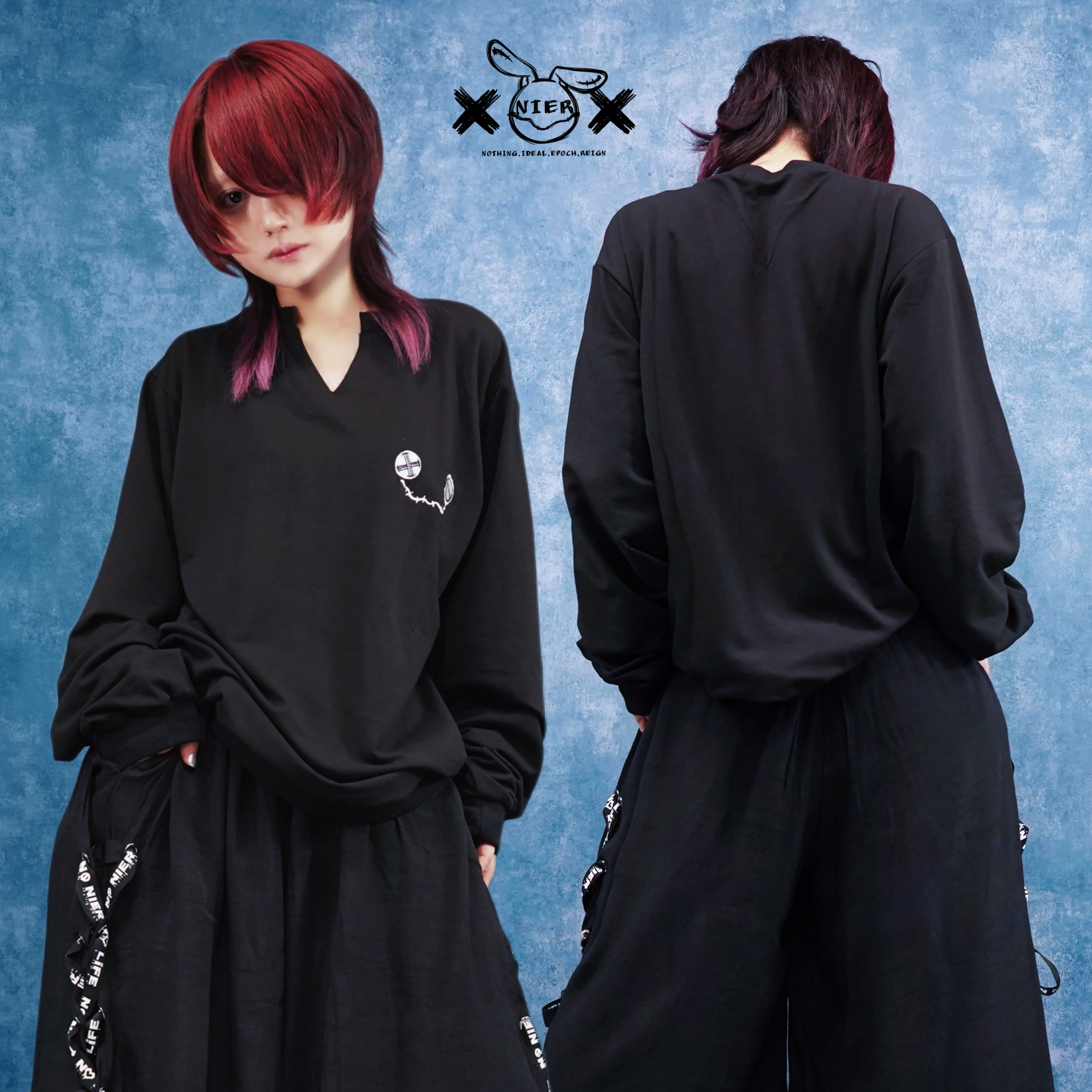 先着50セット限定スペシャル価格》NIER FACE刺繍BLACK SETUP | NIER
