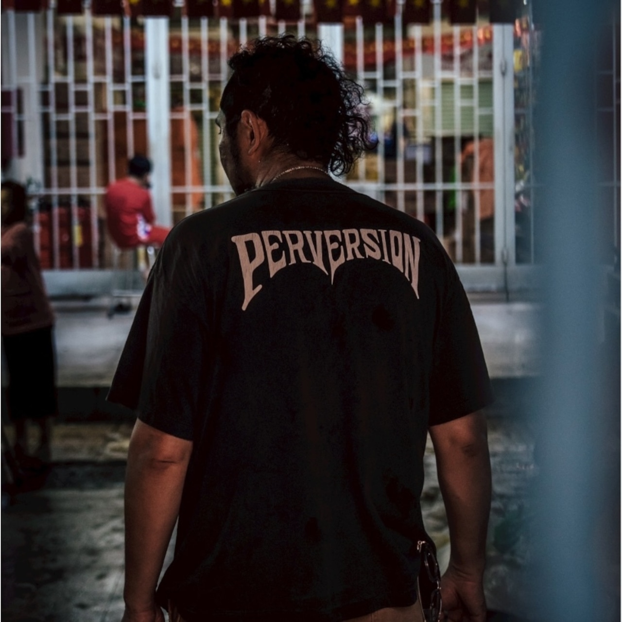 【SAINT Mxxxxxx】SM-HR1-0000-C16/KK_SS TEE/PERVERSION/BLACK - 4