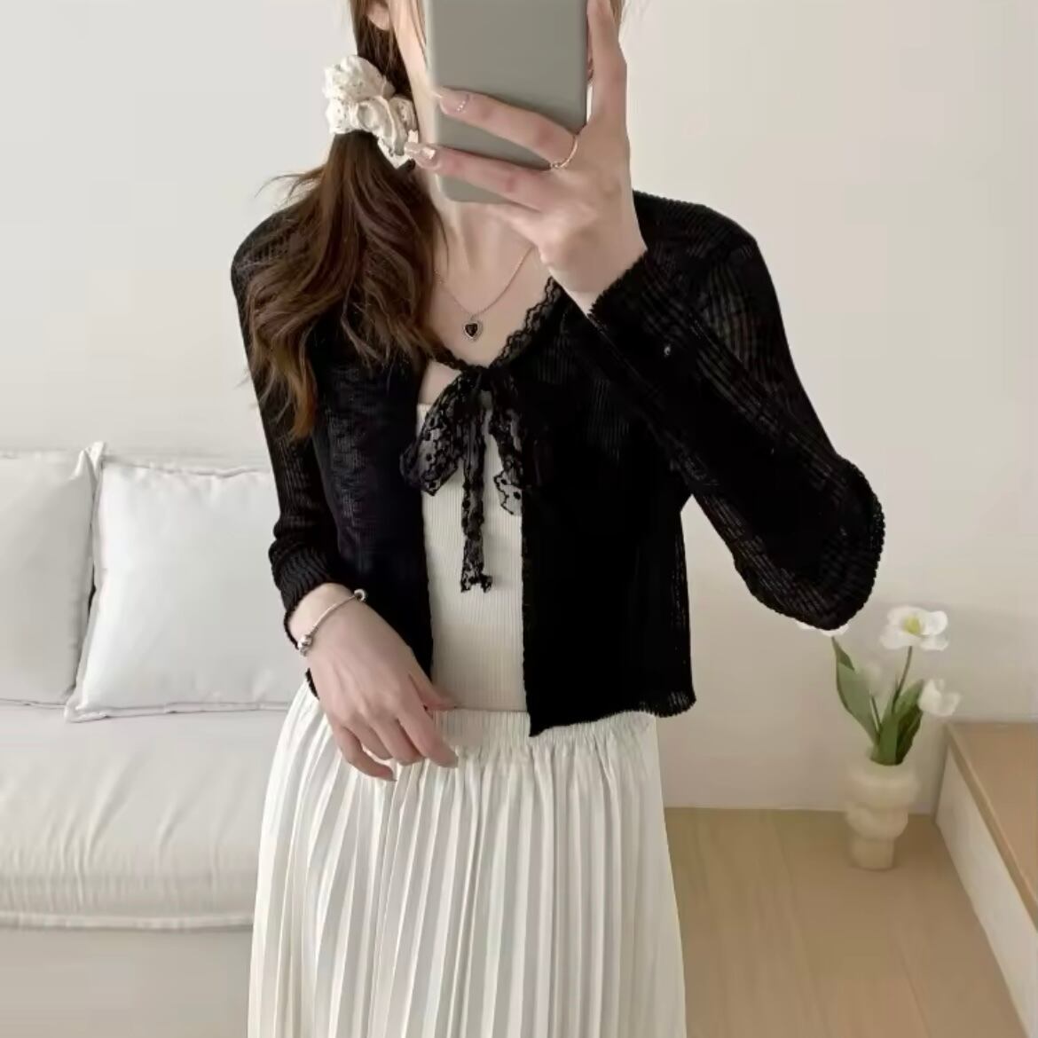 リボンシアーカーディガン