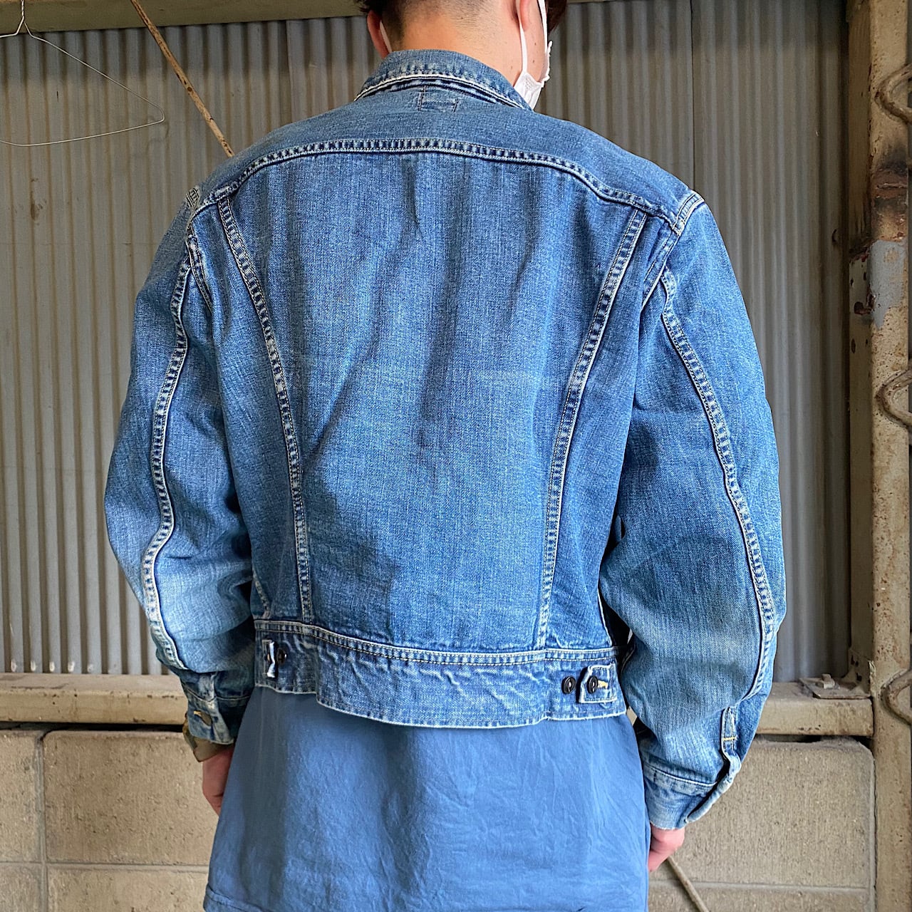 60〜70年代 60〜70s Lee 101-J デニムジャケット 黒タグ ヴィンテージ 