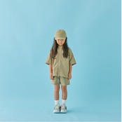 〈 MOUN TEN. 24SS 〉 stretch rip SS shirt / khaki /