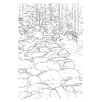 大人のぬり絵はがき　三重楽彩　熊野古道