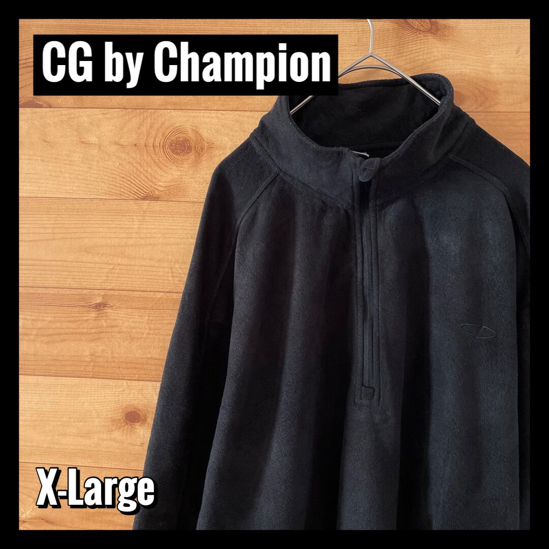 【CG by Champion】ハーフジップ フリース プルオーバー XL ...