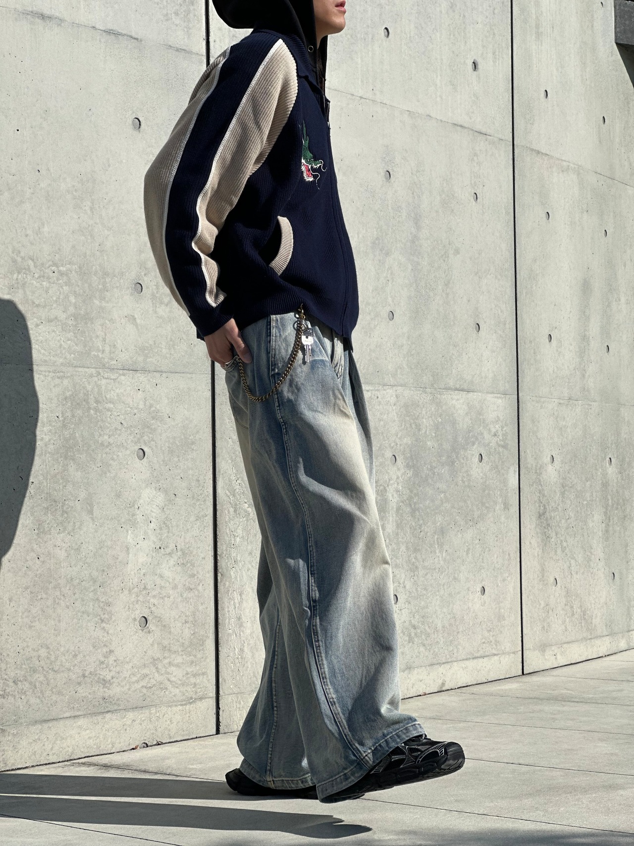Faded Oversized Baggy Pants