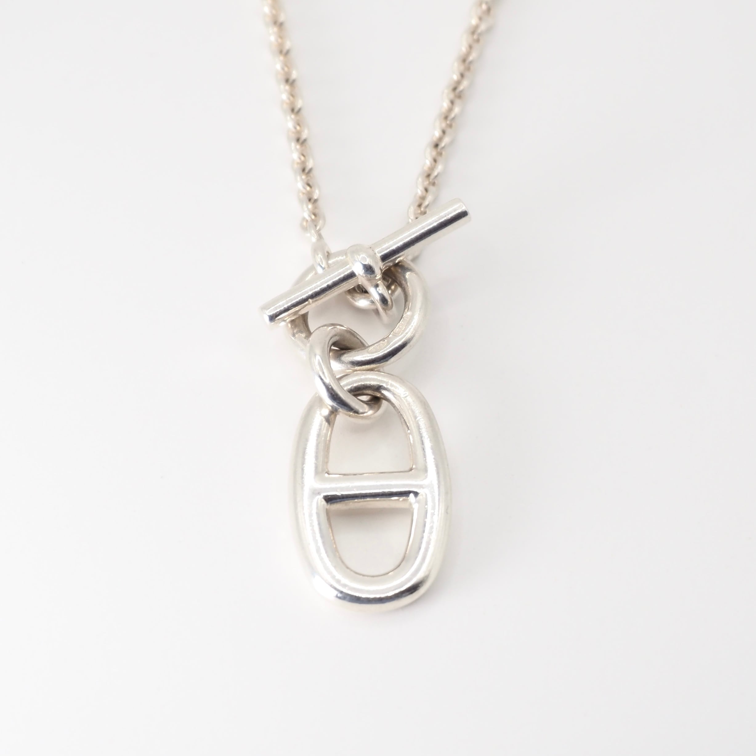HERMES シェーヌダンクルアミュレット ネックレス シルバー925