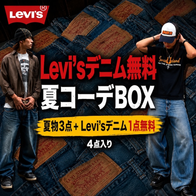 【先着100名限定】Levi’sデニム無料｜夏コーデBOX 4点入り　1点あたり2498円