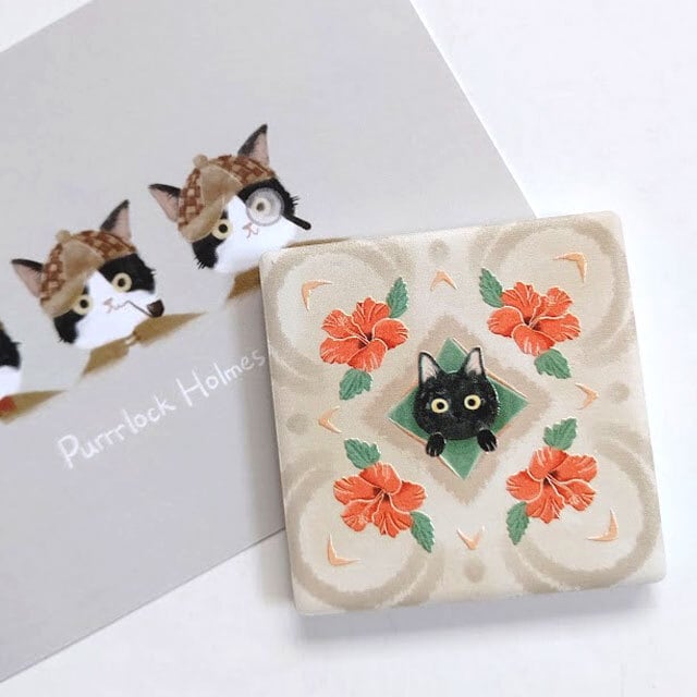 台湾 猫タイルマグネット（ラグドール） | 猫式×台灣 台湾雑貨 猫雑貨